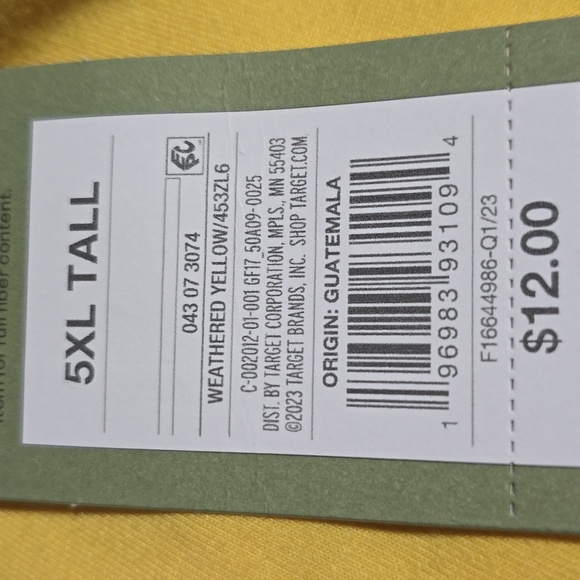 #G031. Goodfellow & Co Men's Yellow Snake Graphic Tee - Picture 5 of 7